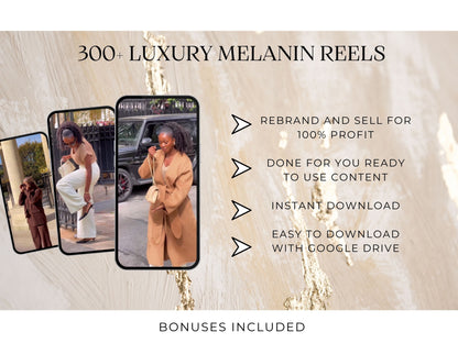 300+ Rich luxury MELANIN women reels