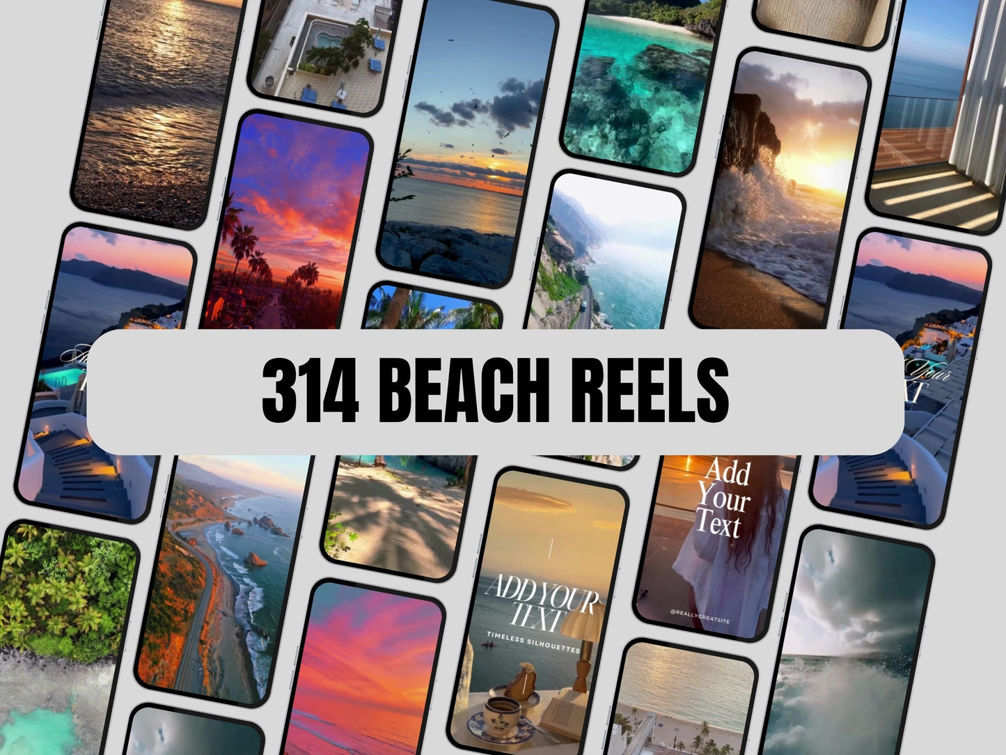 300+ Beachy Aesthetic Faceless Reel Story Videos