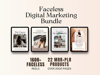 22 Faceless Digital Marketing MRR Products