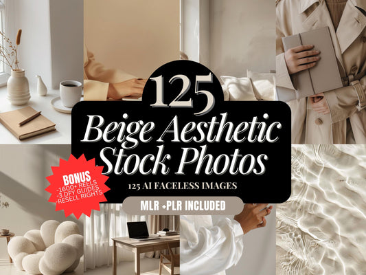 125 Beige Aesthetic Stock Photos