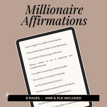 Millionaire Affirmations eBook