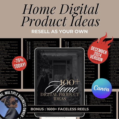 100+ Home Digital Product Ideas