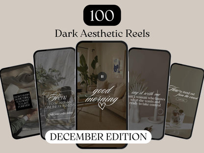 100 Dark Aesthetic Reels