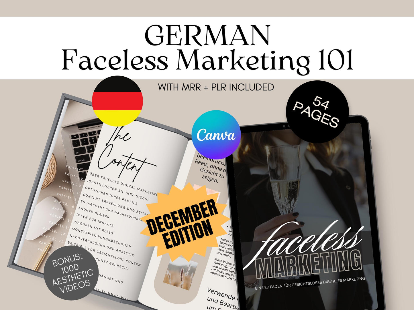 GERMAN  Faceless digital marketing guide